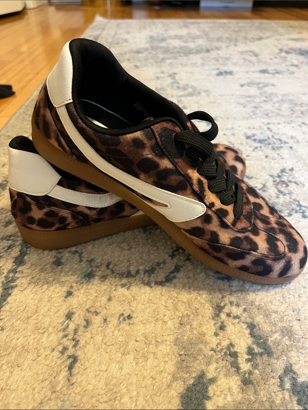 Leopard Print Dolce Vita  Sneakers with White Accent